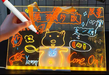 Tablero Magia Neón en acrílico