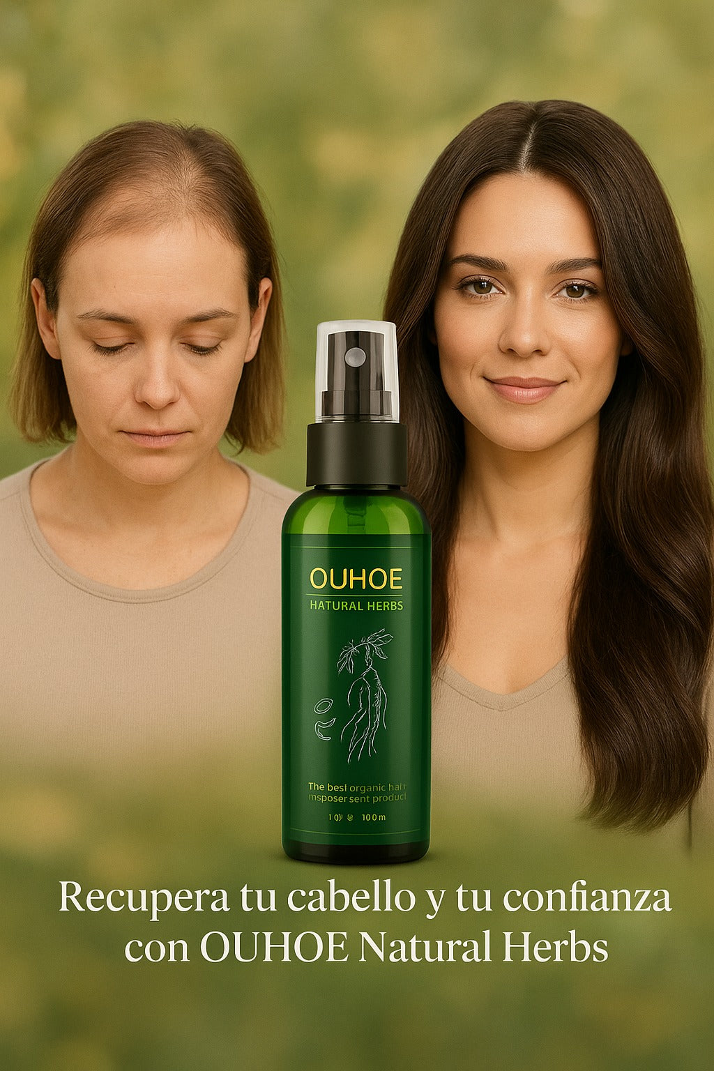 ¡ Promoción 2x1 Spray Para Crecer El Pelo OUHOE !
