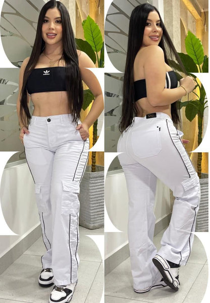 PANTALON CARGO MOLDEADOR QUE RESALTA TU FIGURA SIN ESFUERZO